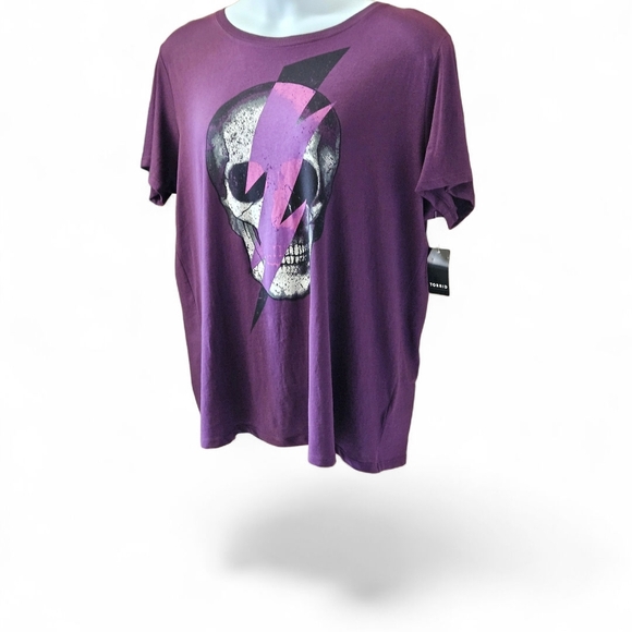 Torrid Heritage Knit Top in Deep Purple - Picture 3 of 13